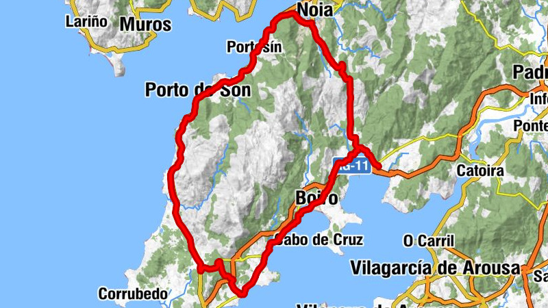 O Castriño - Ermida das Angustias - Igrexa de San Pedro de Bealo - O Cruceiro
