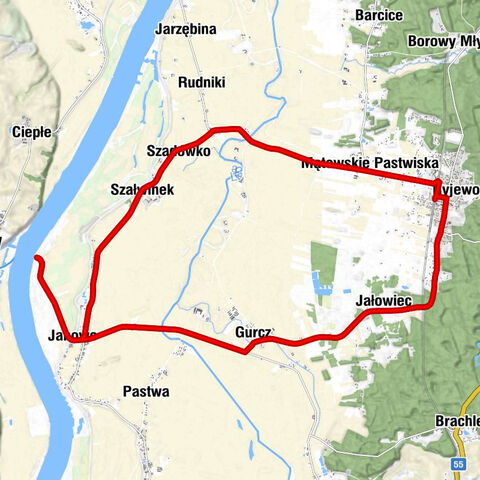 Ryjewo - Mątowskie Pastwiska - Gniew