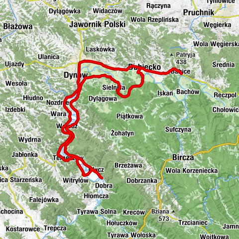 Kościół pw. Trójcy Przenajświętszej - Cerkiew Podniesienia Krzyża Świętego - Cerkiew greckokatolicka św. Michała - Dębnik