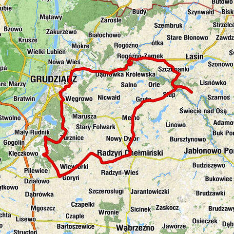 Punkt dojazdowy - Radzyń Chełmiński - Kościół pw. Świętej Anny - Kaplica pomocnicza