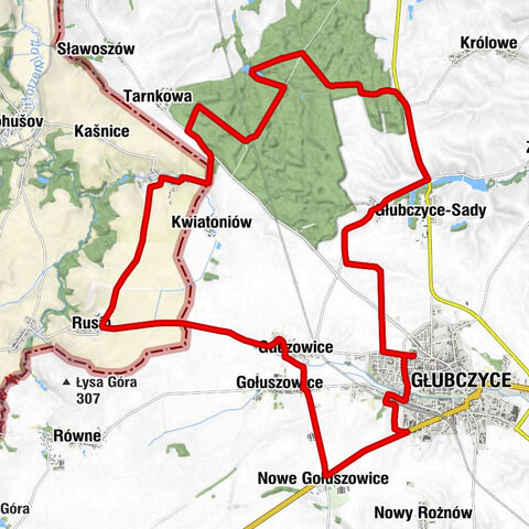 Głubczyce - Lwowiany - Matějovice - Osiedle Konstytucji 3 Maja