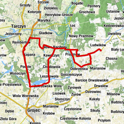 Wola Wągrodzka - Ludwików - Wola Prażmowska - Błonie