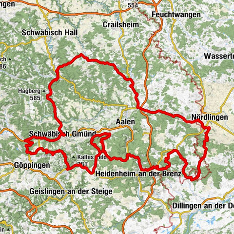 Motorrad- und Oldtimertour - Tour 7 "Auf den Spuren der Staufer"