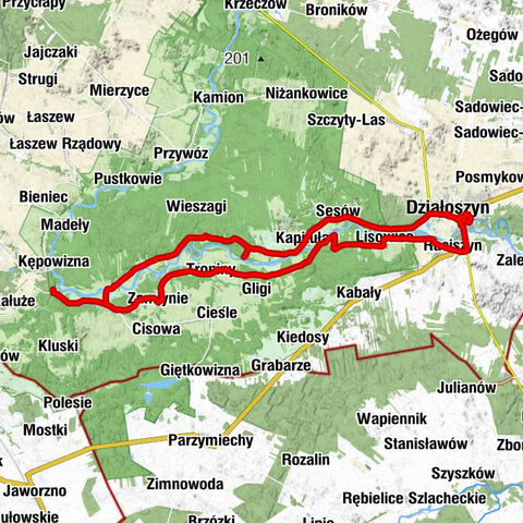 Załęcze Wielkie - Góra Świętej Genowefy - Kościół pw. Błogosławionego Michała Kozala - Tymczasowa kaplica parafialna