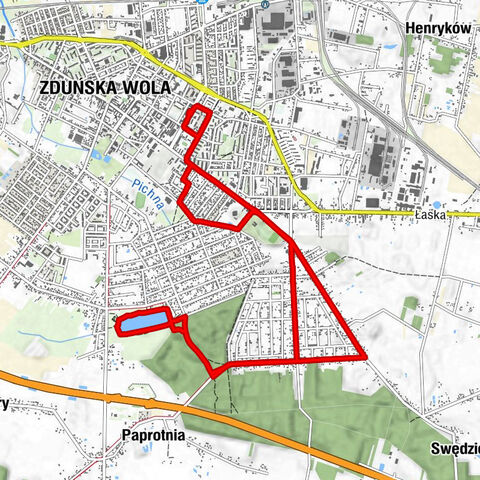 Zduńska Wola - Frajszyca - Nowe Miasto
