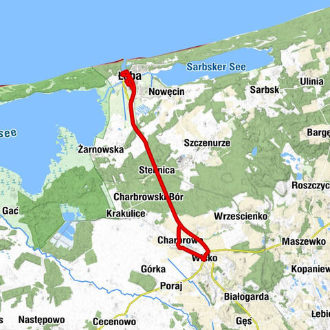 Wicko - Kościół pw. Wniebowzięcia Najświętszj Marii Panny - Łeba - Kościół pw. Świętego Józefa Oblubieńca