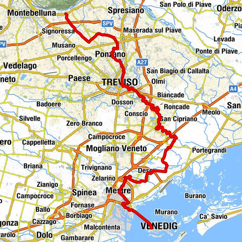 Volpago del Montello - Chiesa di San Michele Arcangelo - Chiesa di Sant'Andrea Apostolo - Piazzale Roma