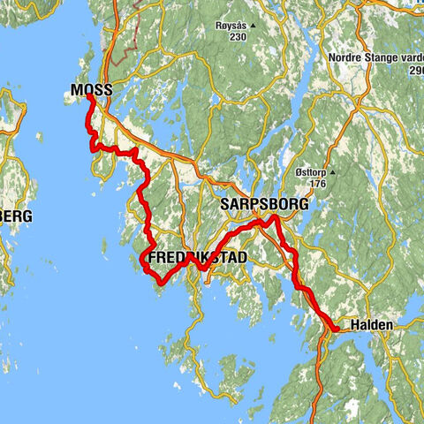 Moss - Kjempekastet - Hafslund kirke - Sarpsborg