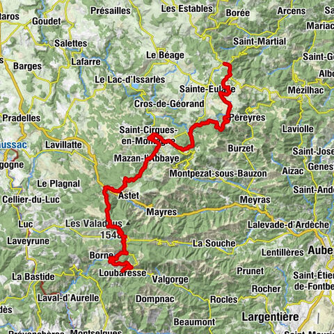 La Source Géographique de la Loire - Gîte d'Etape du col de la Chavade - Col du Pendu - Le Pegan
