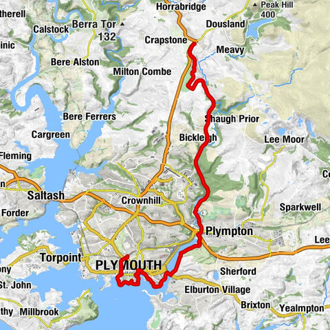 Yelverton - Bickleigh - Plymouth