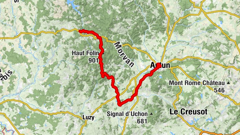 Autun - Mont Beuvray - Chalet de Préperny - Château-Chinon