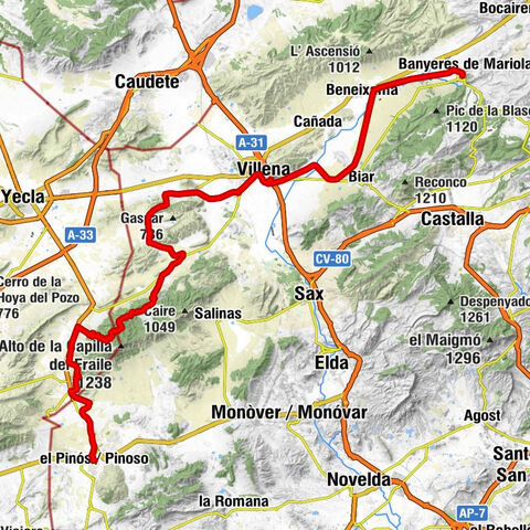 el Pinós / Pinoso - Villena - Iglesia de Santa Maria - Banyeres de Mariola