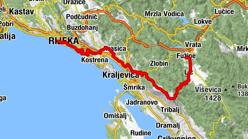 Bitoraj - crkva svetog Jurja Mučenika - crkva Gospe Lurdske - Rijeka