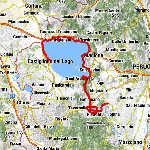 Castiglione della Valle - Trattoria Faliero (da Maria) - Chiesa di San Cristoforo - Castiglione del Lago
