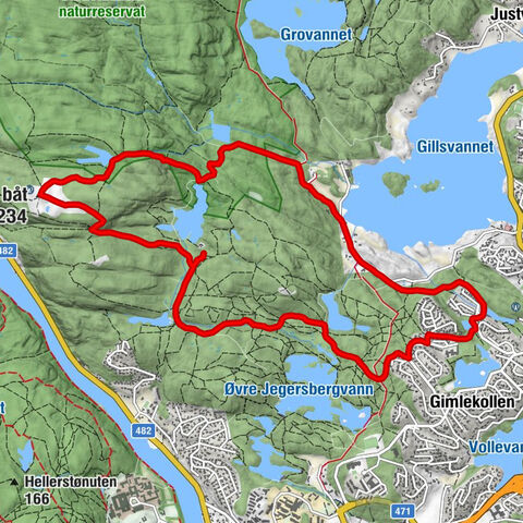 Kristiansand - Gil - Den omvendte båt