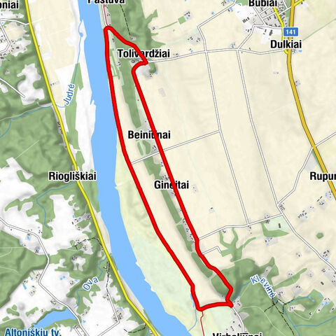 Tolivardžiai - Beiniūnai - Gineitai - Paštuvos Šv. Barboros bažnyčia