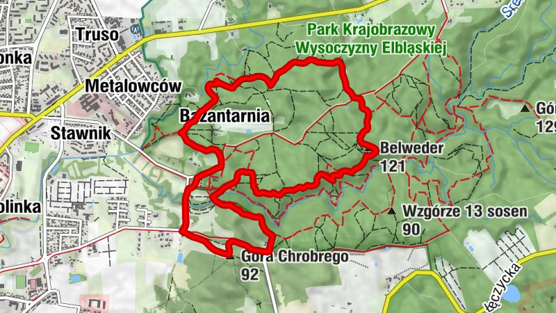 Elbląg - Belweder - Góra Chrobrego