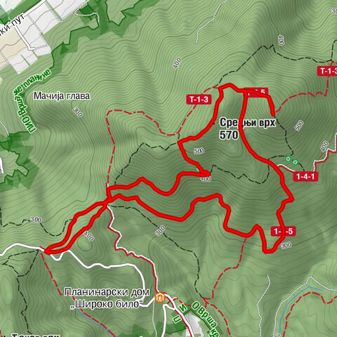 МЗ 12. Војвођанске бригаде - Средњи врх - Лисичија глава