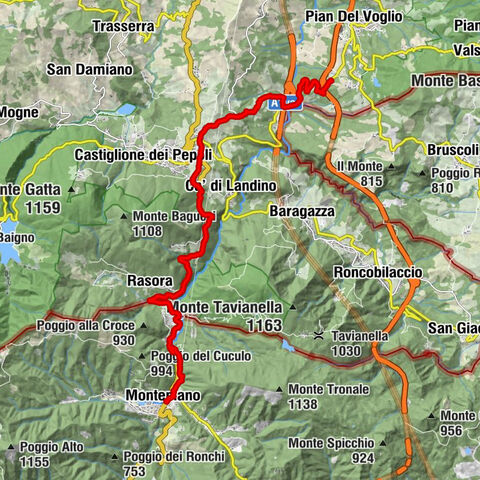 Von Pian del Voglio nach Montepiano #LL2ROM_E065