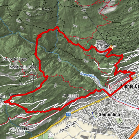 Tibetan Bridge route (SwitzerlandMobile 628)
