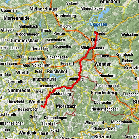 WDE, Olpe - Waldbröl