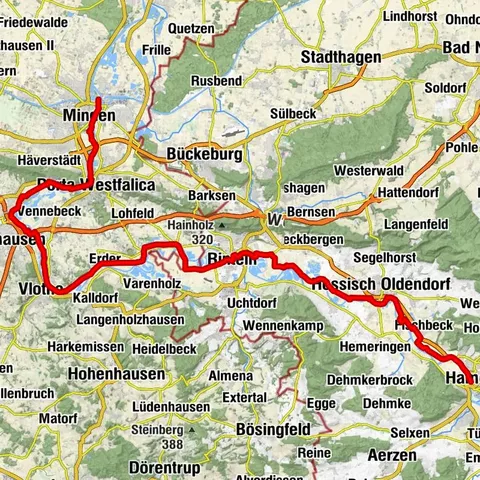Weser-Radweg | Hameln - Minden