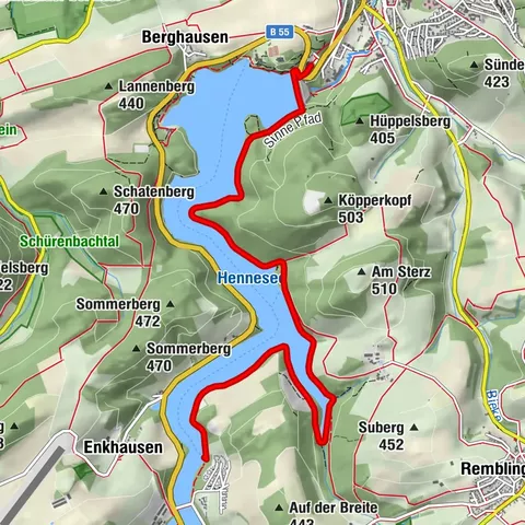 Runde um den Hennesee mit Schifffahrt