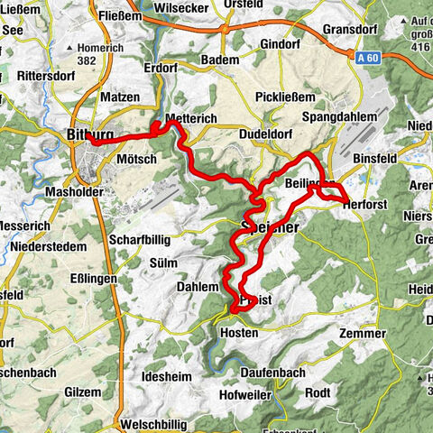 GPS-Radtour - Das Kylltal und die Tongruben  