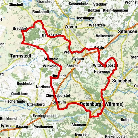 Westschleife - Rennradtour bei Sottrum