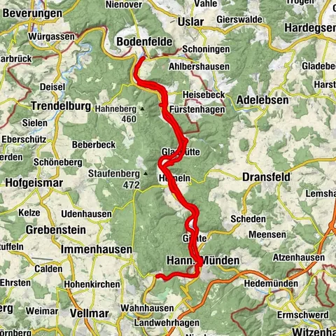 Biken und Pilgern auf dem Weserradweg