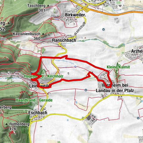 Ilbesheim - Slevogtweg (kurze Tour)