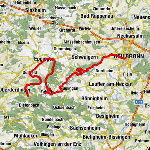 Drei Tage Graveltour im Kraichgau-Stromberg - Tag 3 - Von Sternenfels nach Neckarbogen