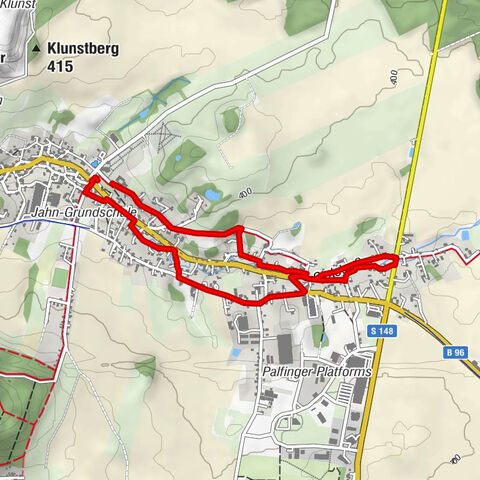 Spaziergang entlang der Oberlausitzer Umgebindehausstraße in Ebersbach-Neugersdorf; Tour 2