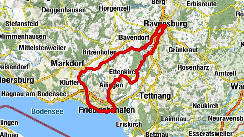 From Friedrichshafen to Ravensburg, the city of towers and gates