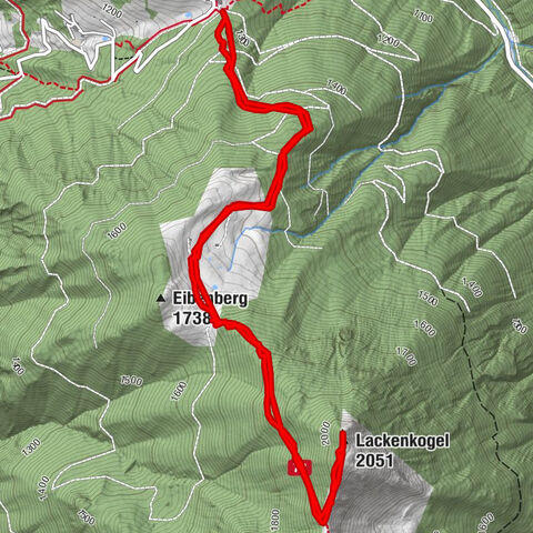 Ski route Lackenkogel
