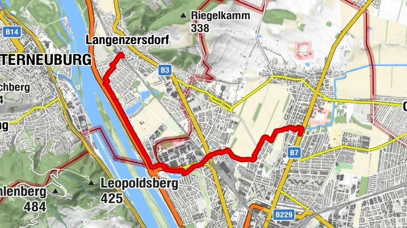 Marchfeldkanal von Langenzersdorf (NÖ) bis Floridsdorf (Anton-Schall-Gasse) 1210 Wien, Wien - Niederösterreich/Österreich
