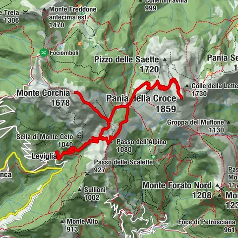 Goldtoni - Wandern - Monte Corchia - Pania della Croce