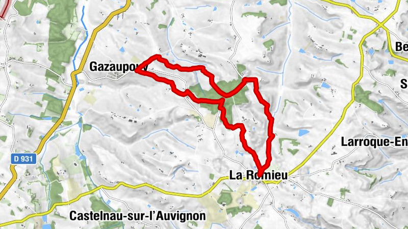La Romieu - Across the Broutès