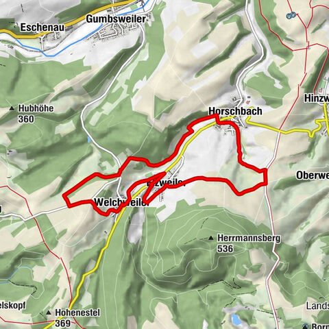 Horschbach - Herrmannsberg high route "Panorama route"