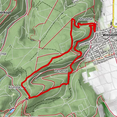 Forest hike: Weisenheim am Berg - Round route 4