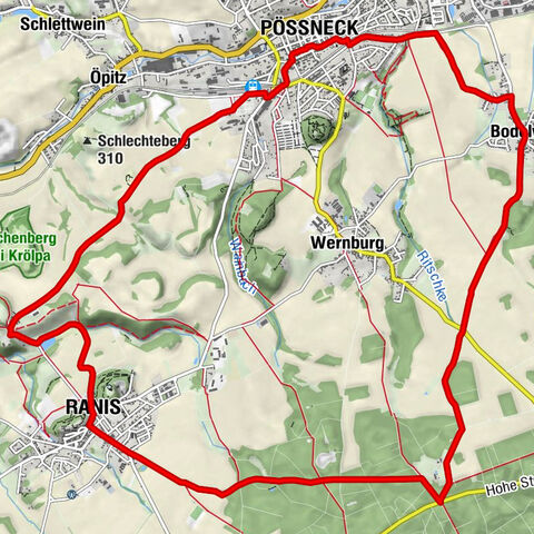 Circular hiking route - Time travel through the Orla valley - Pößneck