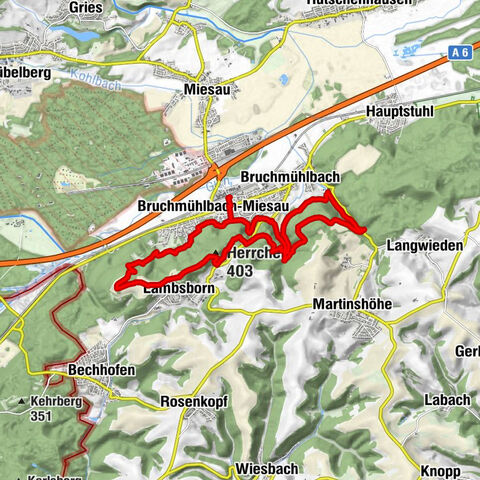 Bruchmühlbach-Miesau - Sagenhafter Waldpfad