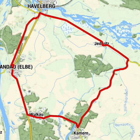 Appelhorst route - Cycling by numbers in the Elbe-Havel-Winkel