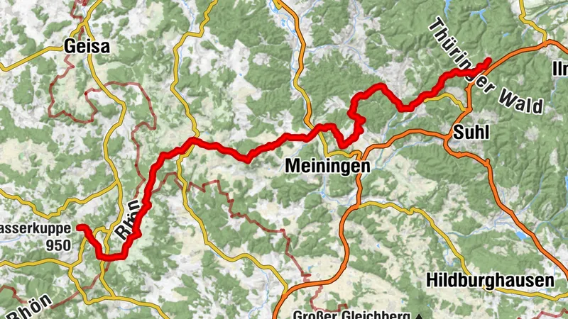 Hiking - Rhön-Rennsteig-Route - Thuringian Forest