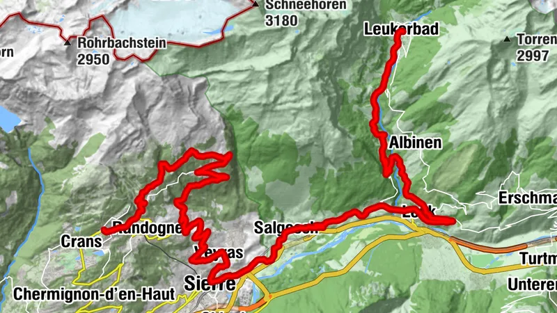 Valais Bike Tour: Crans-Montana-Leukerbad (Stage 2)
