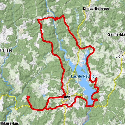 Grande Tour de Lac de la Triouzoune, Domaine de La Mialaret, Neuvic