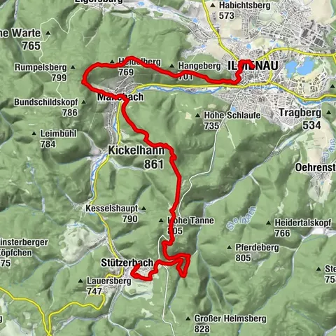Goethe Hiking Trail - Ilmenau - Thuringian Forest