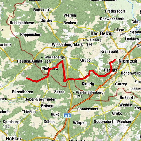 Flämingtour von Grimme nach Lühnsdorf