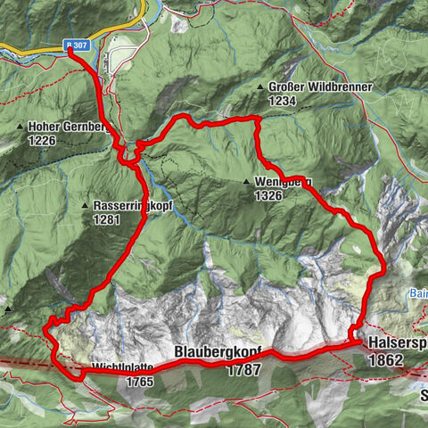 Blauberg - Überschreitung