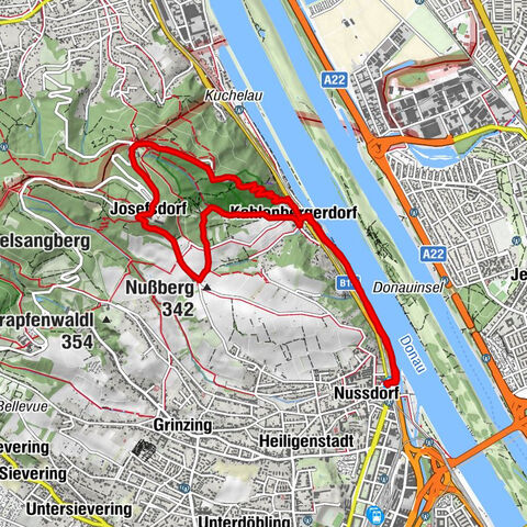 Stadtwanderweg 1a - Leopoldsberg / lt. Beschilderung